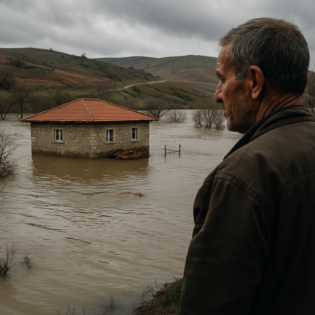 Köye kadar ulaştı: Evi ada ortasında kaldı! ‘Biz burada çaresiz bekliyoruz’