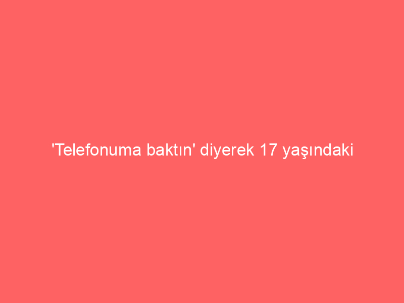 ‘Telefonuma baktın’ diyerek 17 yaşındaki çırağı darbetti