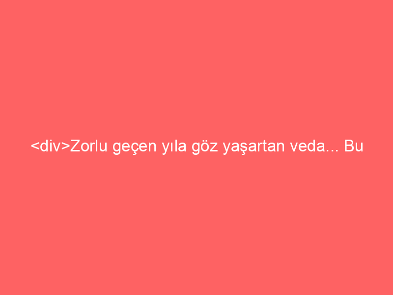 <div>Zorlu geçen yıla göz yaşartan veda… Bu kez Kral’ın sofrasında onlara yer yok</div>